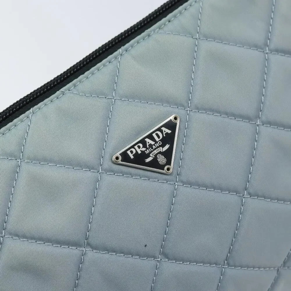 Prada Nylon Pouch Light Blue